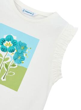 Camiseta Mayoral tirantes blanco para niña