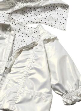 Cortavientos Mayoral reversible blanco para recién nacido