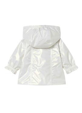 Cortavientos Mayoral reversible blanco para recién nacido