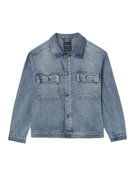 Cazadora vaquera Mayoral denim azul para niño