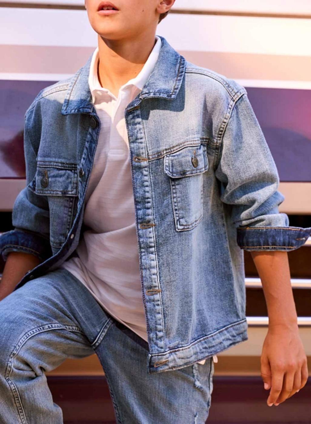 Cazadora vaquera Mayoral denim azul para niño