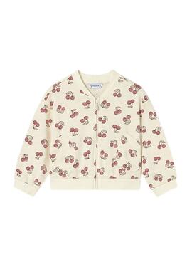 Chándal Mayoral cerezas rosa para niña