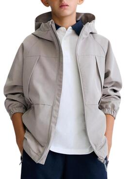 Chaqueta Mayoral cortavientos gris para niño