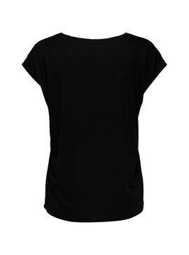 Camiseta Only Wilma Negro Mujer