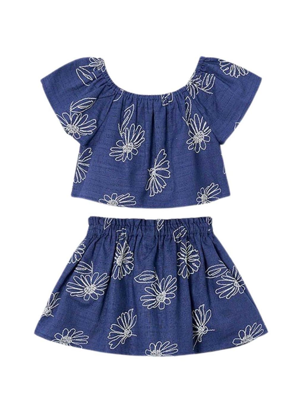 Conjunto Mayoral Porcelana azul para niña