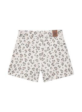 Bermudas Mayoral animal print beige para niña