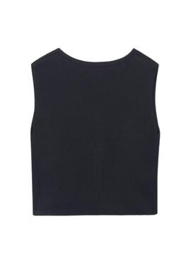 Chaleco Mayoral punto azul marino para niña