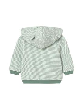 Conjunto Mayoral tres piezas globo verde para bebé