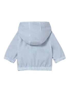 Chaqueta Mayoral reversible azul con capucha para bebé