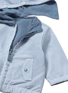 Chaqueta Mayoral reversible azul con capucha para bebé