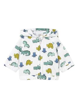 Conjunto Mayoral tres piezas animales verde agua para bebé