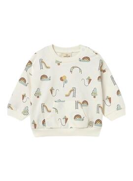 Sudadera Mayoral estampado multicolor para bebé