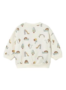 Sudadera Mayoral estampado multicolor para bebé