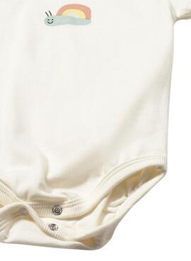 Conjunto Mayoral dos bodis crudo y verde agua para bebé