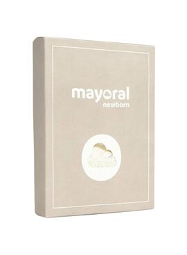 Pelele Mayoral de punto calado crudo para bebé