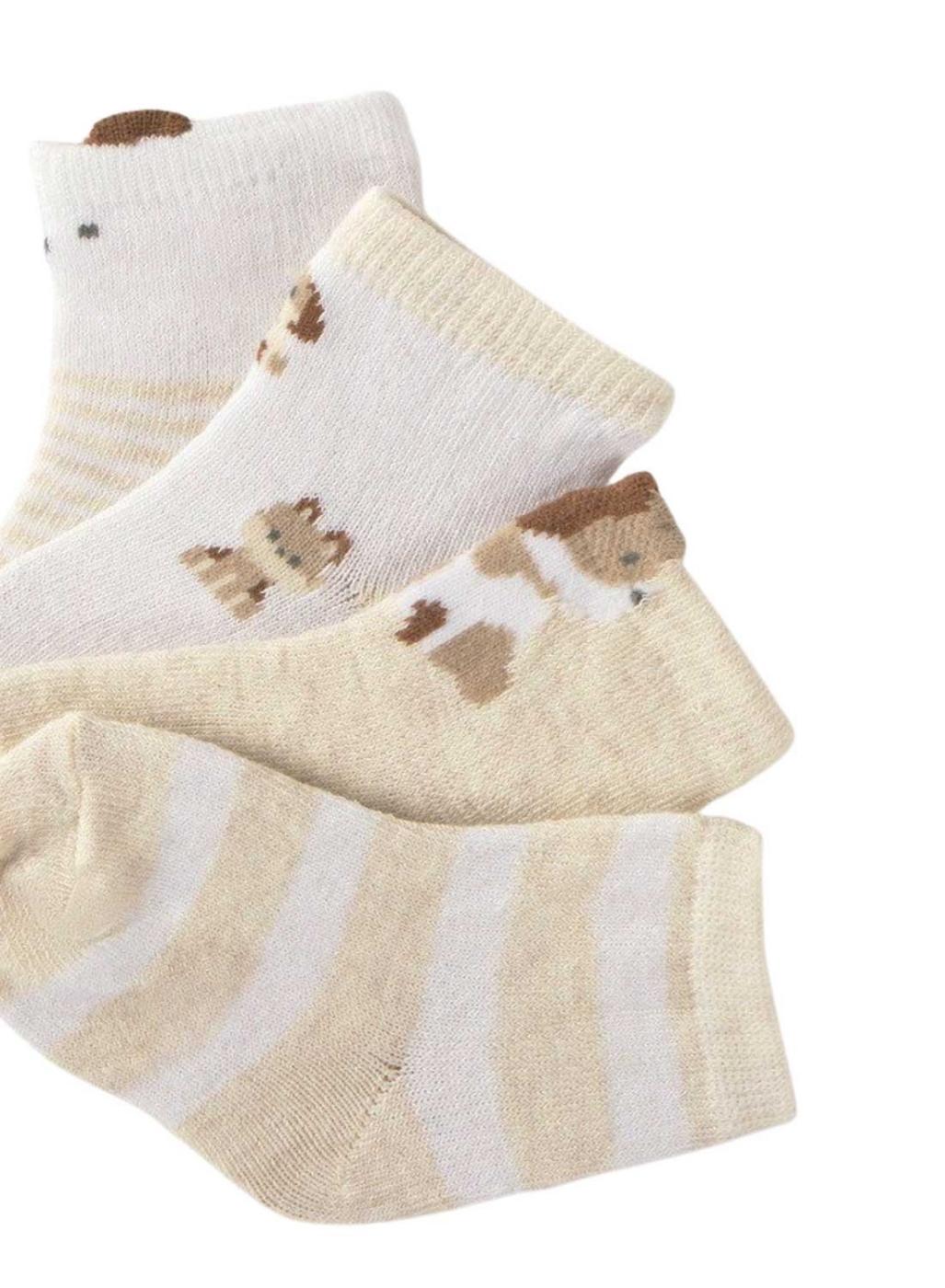 Conjunto Mayoral de calcetines beige para bebé