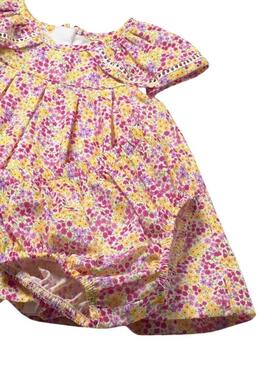 Conjunto vestido Mayoral floral rosa para bebé