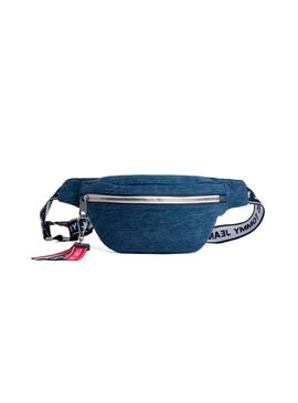 Riñonera Tommy Jeans Logo Tape Azul Hombre