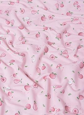 Manta Mayoral rosa con estampado de frutas para bebé