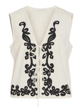 Chaleco Vila Vipolli blanco para mujer