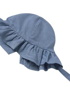 Gorro Mayoral azul con volante para bebé
