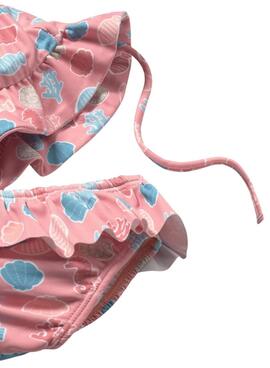 Conjunto Mayoral baño rosa con estampado marino para bebé