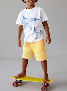 Short Mayoral amarillo para niño