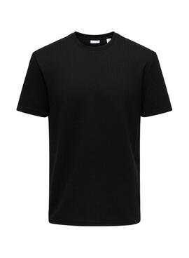 Camiseta Only Strey negro para hombre