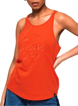 Camiseta Superdry Theia Rojo Mujer