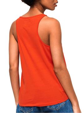 Camiseta Superdry Theia Rojo Mujer