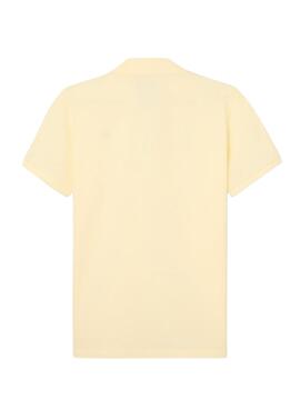 Polo Silbon cásico amarillo para hombre
