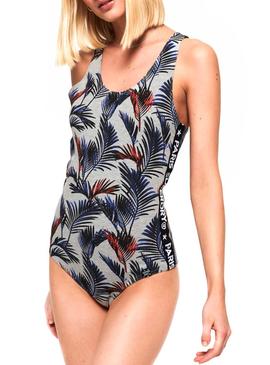Body Superdry Palm Gris Mujer