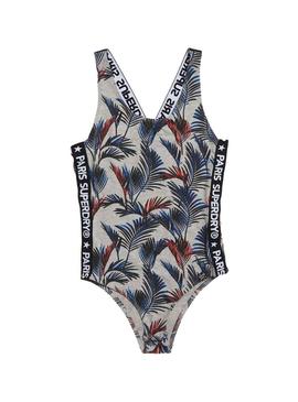 Body Superdry Palm Gris Mujer
