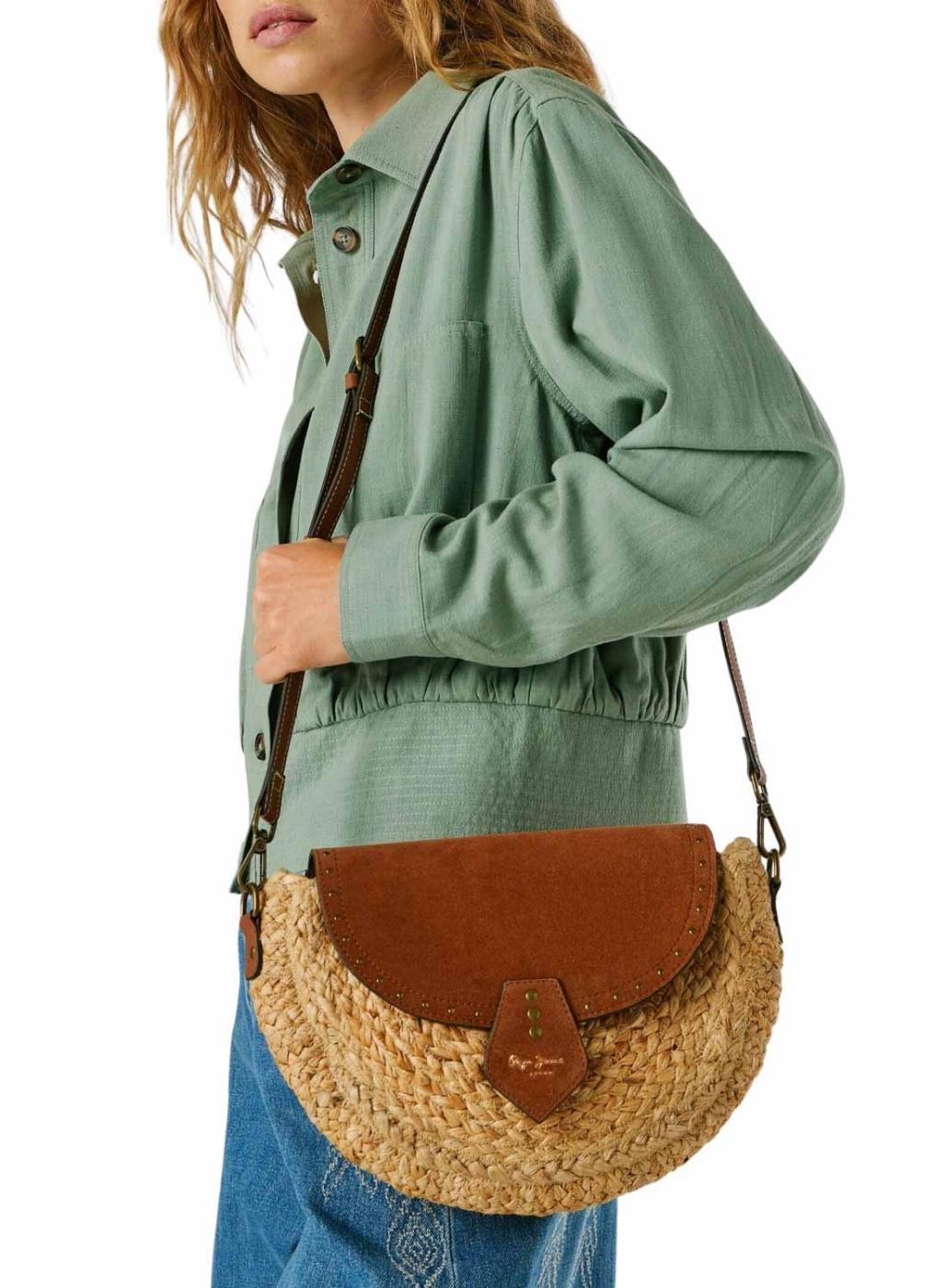 Bolso Pepe Jeans Saddie Barker yute para mujer
