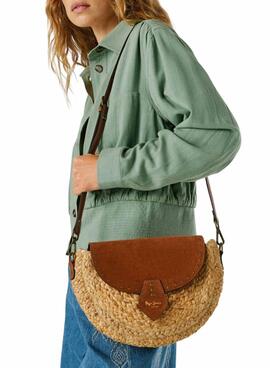 Bolso Pepe Jeans Saddie Barker yute para mujer