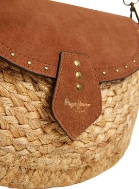 Bolso Pepe Jeans Saddie Barker yute para mujer