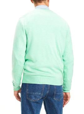 Jersey Tommy Jeans Silk Verde Hombre