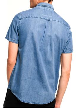 Camisa Superdry Miami Loom Denim Hombre