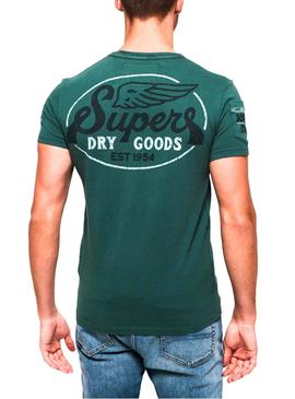 Camiseta Superdry Premium Work Verde Hombre