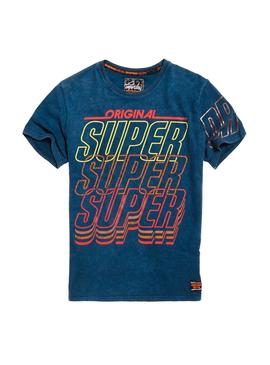 Camiseta Superdry Spectrum Azul Hombre