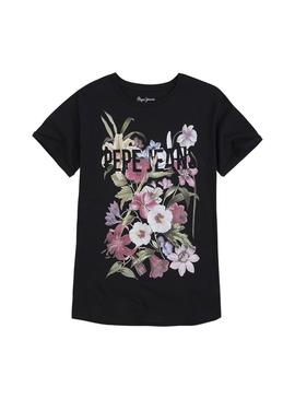 Camiseta Pepe Jeans Marina Negro Mujer