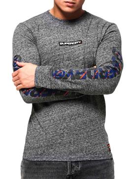 Camiseta Superdry Trophy Gris Hombre