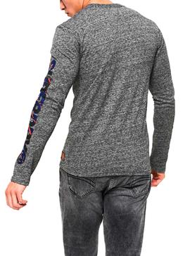 Camiseta Superdry Trophy Gris Hombre