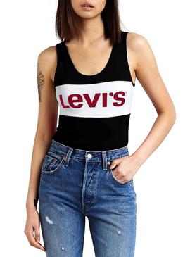 Body Levis Colorblock Negro Mujer