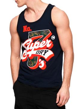Camiseta Superdry Super Seven Azul Hombre