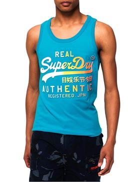 Camiseta Superdry Hyper Fade Azul Hombre