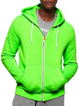 Sudadera Superdry Neon Verde Hombre