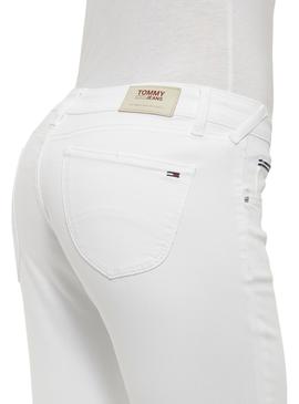 Pantalon Vaquero Tommy Jeans Sophie Blanco Mujer