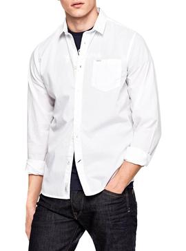 Camisa Pepe Jeans Hyden Blanco Hombre