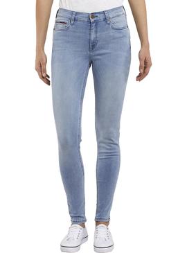 Pantalon Vaquero Tommy Jeans Nora Plush Mujer